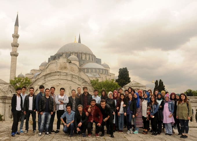 Sınav öncesi İstanbul'da stres attılar