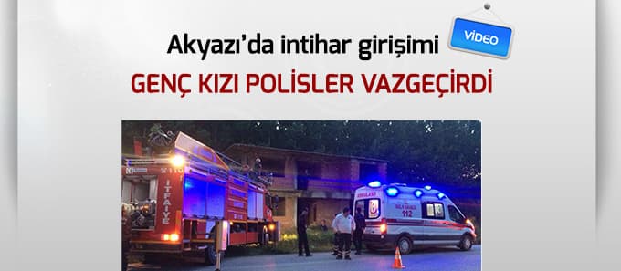 Akyazı'da intihar girişimi