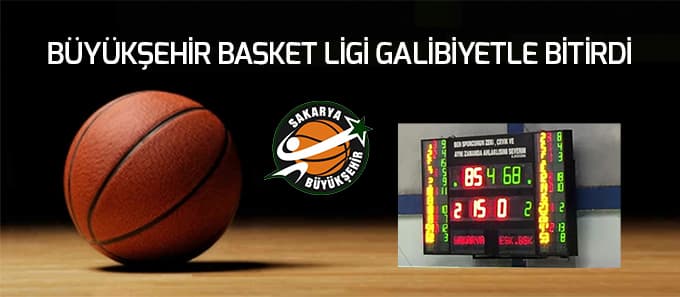 Büyükşehir Basket ligi galibiyetle bitirdi