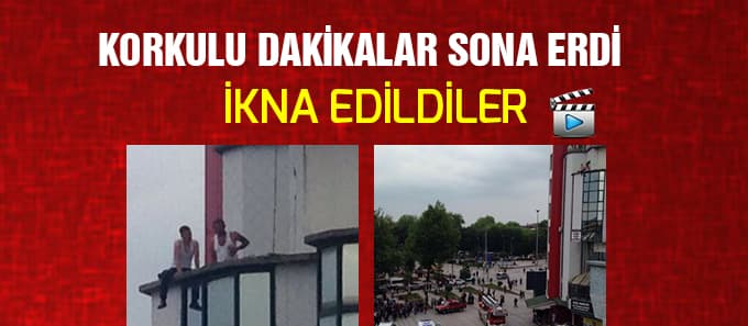 Çark Caddesi'nde intihar girişimi!