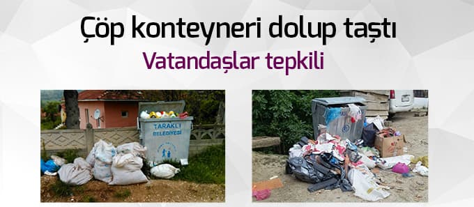 Vatandaşlar çöplerin toplanmamasına tepkili