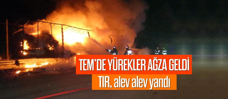 TEM'de yürekler ağza geldi