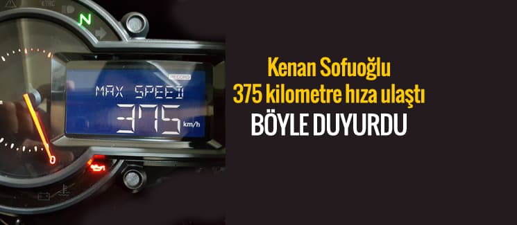 375 km hıza ulaştı, böyle duyurdu