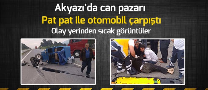 Otomobil patpat'a çarptı 