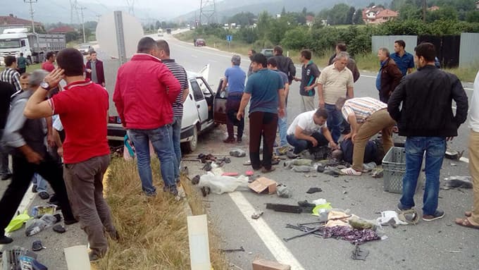 Otomobil patpat'a çarptı 