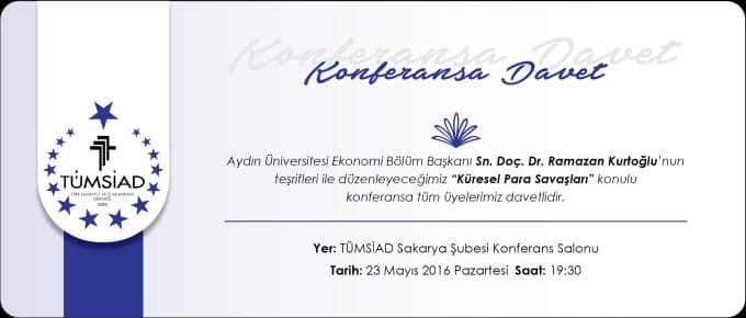 Doç. Dr. Ramazan Kurtoğlu, TÜMSİAD için geliyor