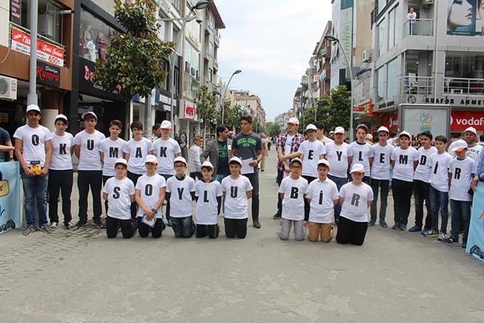 Çark Caddesi'nde sıradışı eylem