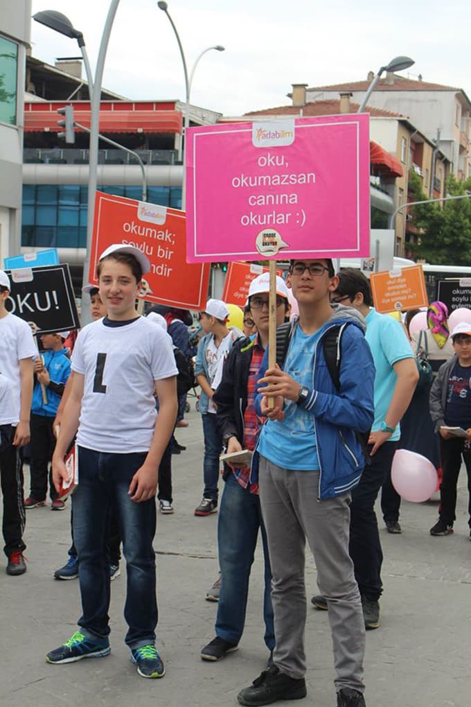 Çark Caddesi'nde sıradışı eylem