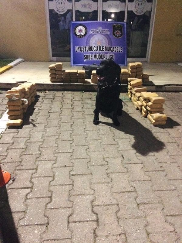Durdurulan araçtan tam 74 kilo eroin çıktı
