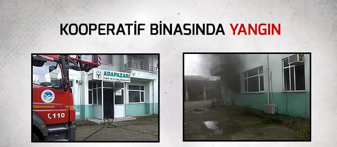 Kooperatif binasında yangın