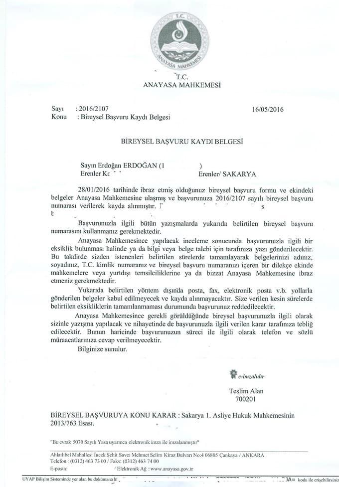 Anayasa Mahkemesi başvuruyu kabul etti, karar çıkarsa...