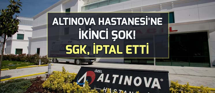 Altınova Hastanesi'ne ikinci şok!