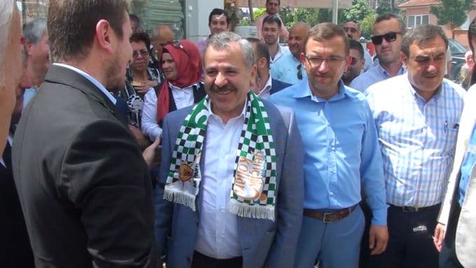 Şaban Dişli'ye coşkulu karşılama