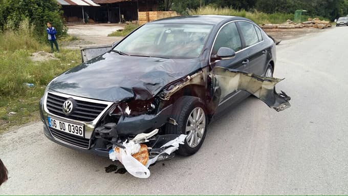 Pide almış, evine gidiyordu