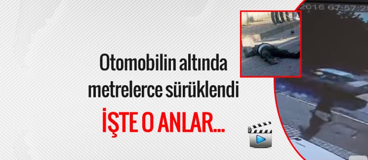 Motosiklet sürücüsü metrelerce sürüklendi. İşte o anlar...