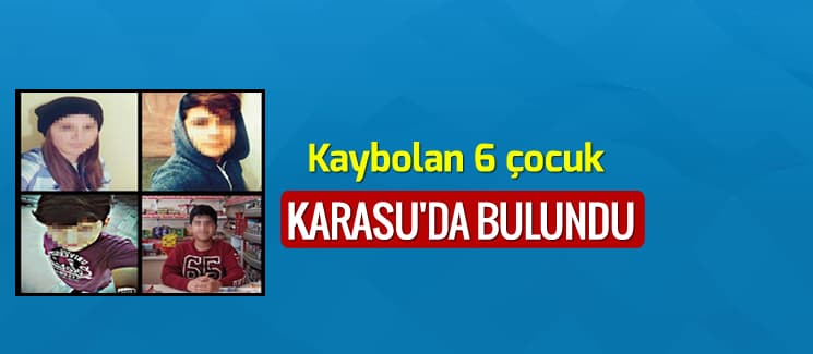 Kayıp 6 çocuk ile ilgili flaş gelişme