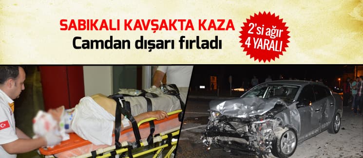 Sabıkalı kavşakta kaza: 2'si ağır, 4 yaralı!