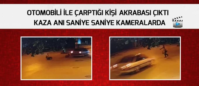 Yoldan karşıya geçen amca oğluna böyle çarptı