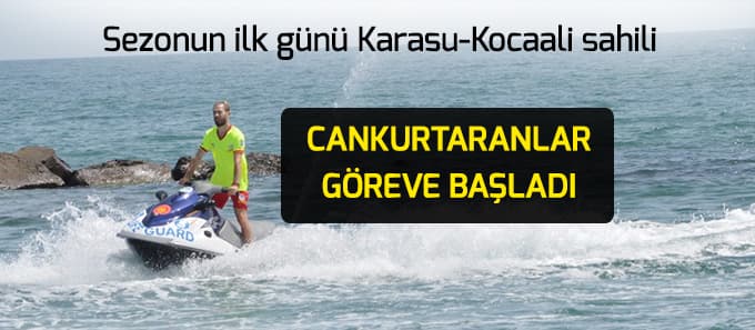 Sezonun ilk günü Karasu-Kocaali sahili