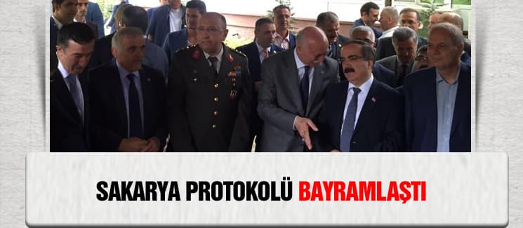 Sakarya protokolü bayramlaştı