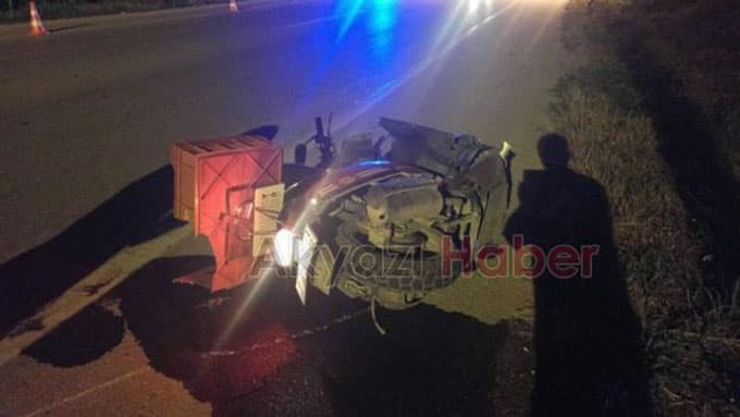 Batakköy yolunda kaza