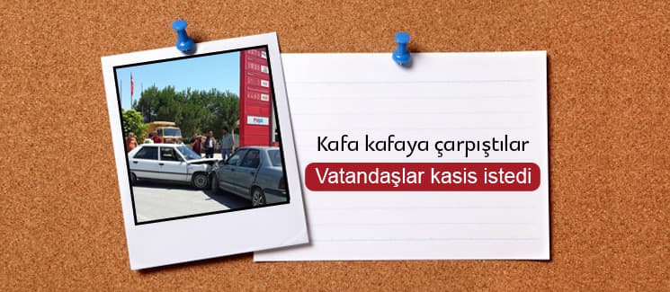 Kafa kafaya çarpıştılar