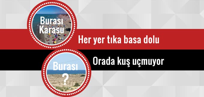 Her yer tıka basa dolu, orada kuş uçmuyor