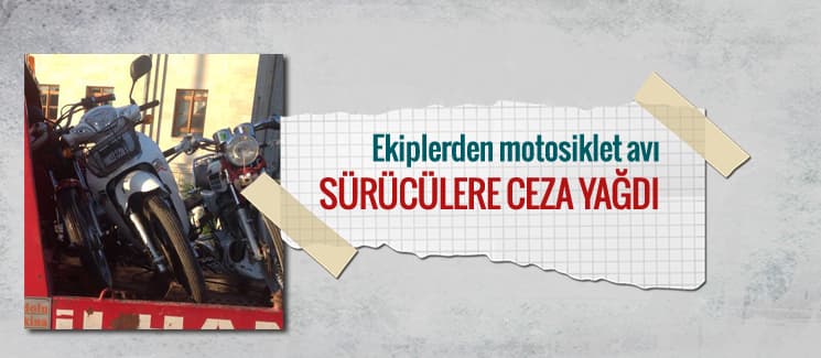 Jandarma ekiplerinden motosiklet avı