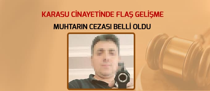 Karasu cinayetinde flaş gelişme