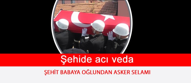 Şehide acı veda
