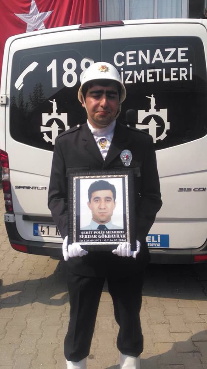 Şehide acı veda