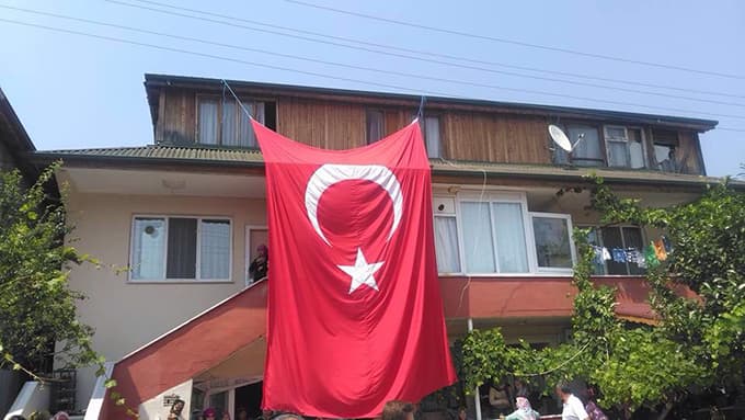 Şehide acı veda