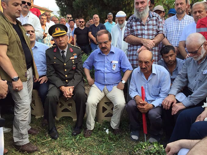 Şehide acı veda