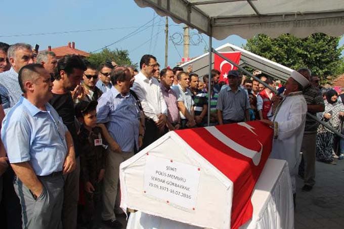 Şehide acı veda