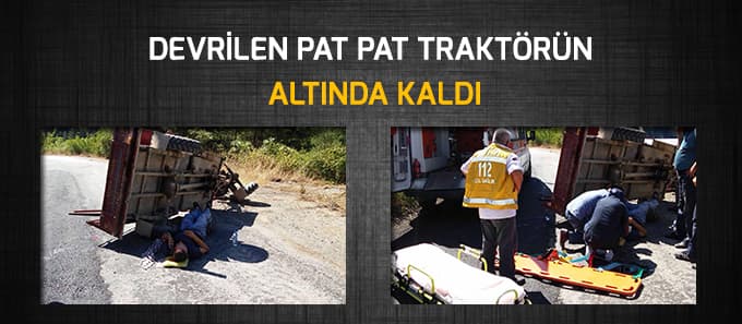 Devrilen pat patın altında kaldı
