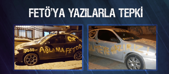 FETÖ'YA yazılarla tepki!