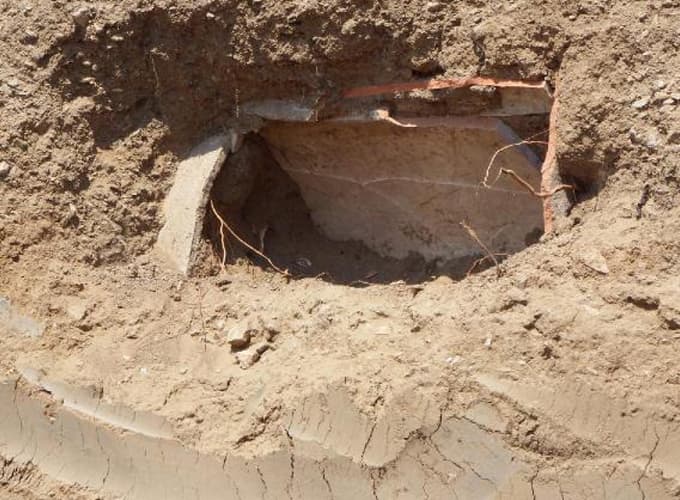 Cami inşaatından Roma dönemine ait mezarlar çıktı