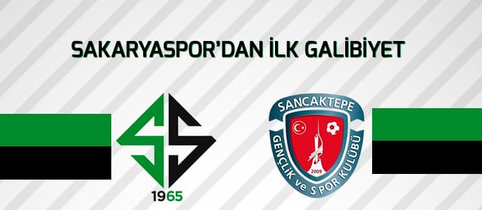 Sakaryaspor'dan ilk galibiyet