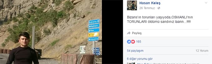 Şehidin sosyal medya paylaşımları duygulandırdı