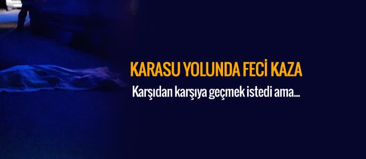 Adapazarı-Karasu yolunda feci kaza: 1 ölü