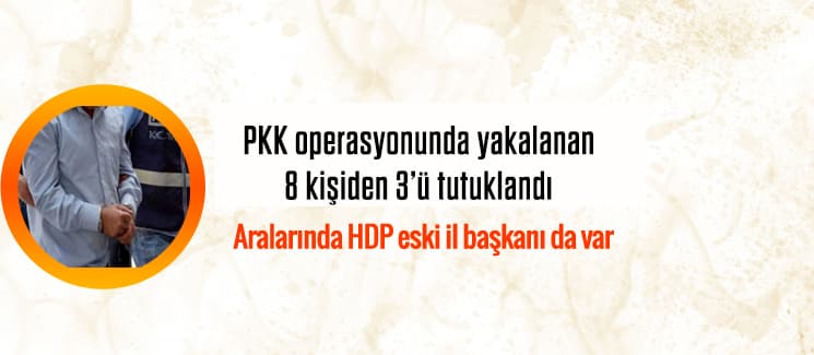 PKK operasyonunda gözaltına alınan 8 kişi adliyede