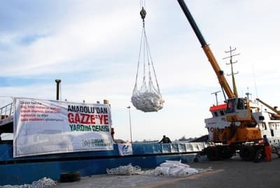 1000 Tonluk Yardım Gemisi Gazze İçin Yola Çıktı