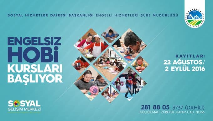 Engelsiz Hobi Kursları'nda kayıtlar başladı