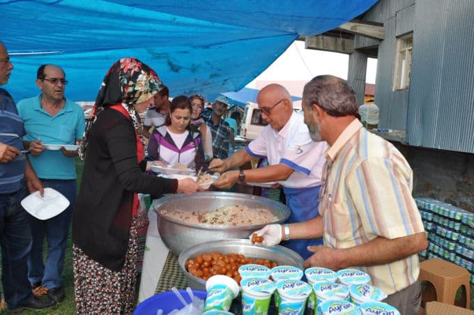 Şehrin en yüksek yerinde şehitlere dua edildi
