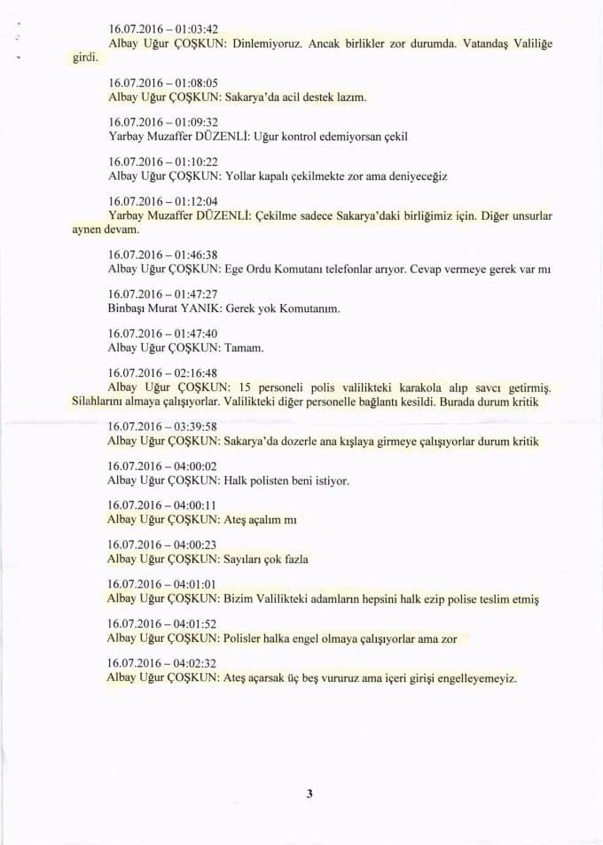 Darbeci hainlerin WhatsApp yazışmaları yayınlandı