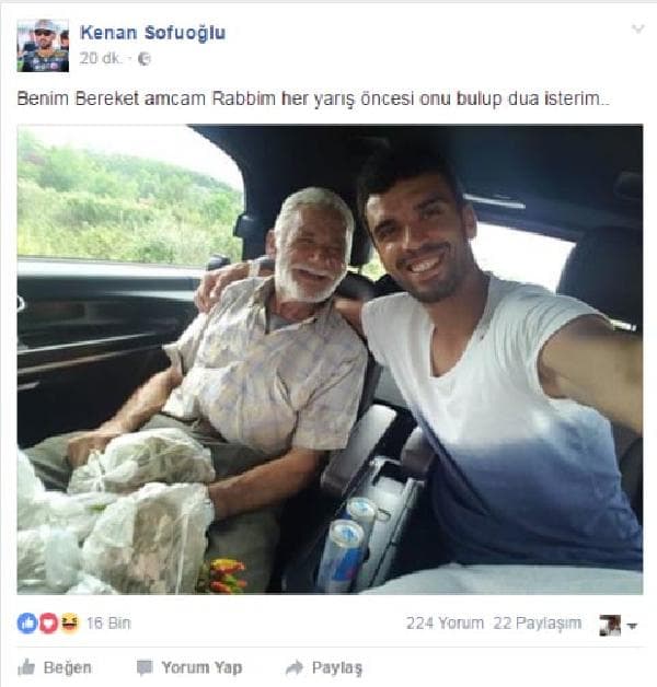 Sofuoğlu'nun 'Bereket Amca'sı