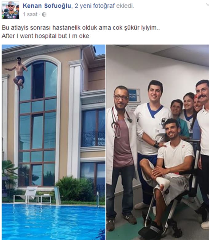 Bu atlayış Sofuoğlu'nu hastanelik etti