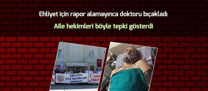 Doktora bıçaklı saldırı