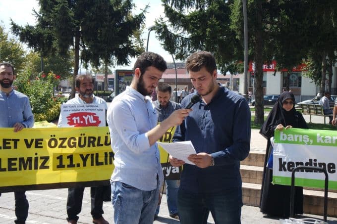 AKM önünde NATO ve ABD'ye tepki