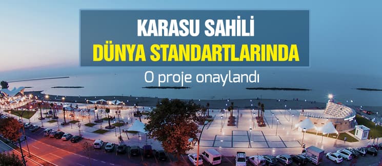 Karasu sahili artık dünya standartlarında